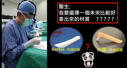 隆鼻材料大哉問? Gortex篇